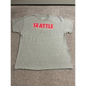 Point Sportswear Seattle Washington T-Shirt Mens XL Gray Excellent Graphic Tee